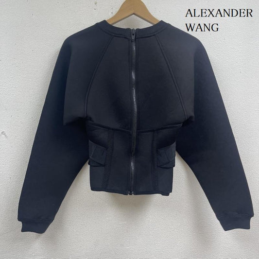 アレキサンダーワン ALEXANDER WANG パーカー 長袖 14ss H&M コラボ ネオプレン スキューバ トップス パーカー 黒 / ブラック / black レディース USED 古着 中古 50165252