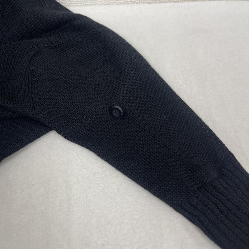 アルマーニエクスチェンジ ARMANI EXCHANGE カーディガン 長袖 シアー リブ編み ロング ニット カーディガン 2416-10355-3536 XS 黒 / ブラック / black メンズ USED 古着 中古 50165253