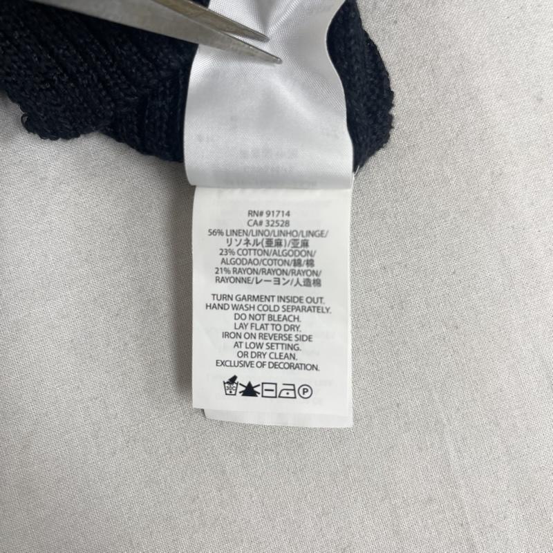 アルマーニエクスチェンジ ARMANI EXCHANGE カーディガン 長袖 シアー リブ編み ロング ニット カーディガン 2416-10355-3536 XS 黒 / ブラック / black メンズ USED 古着 中古 50165253