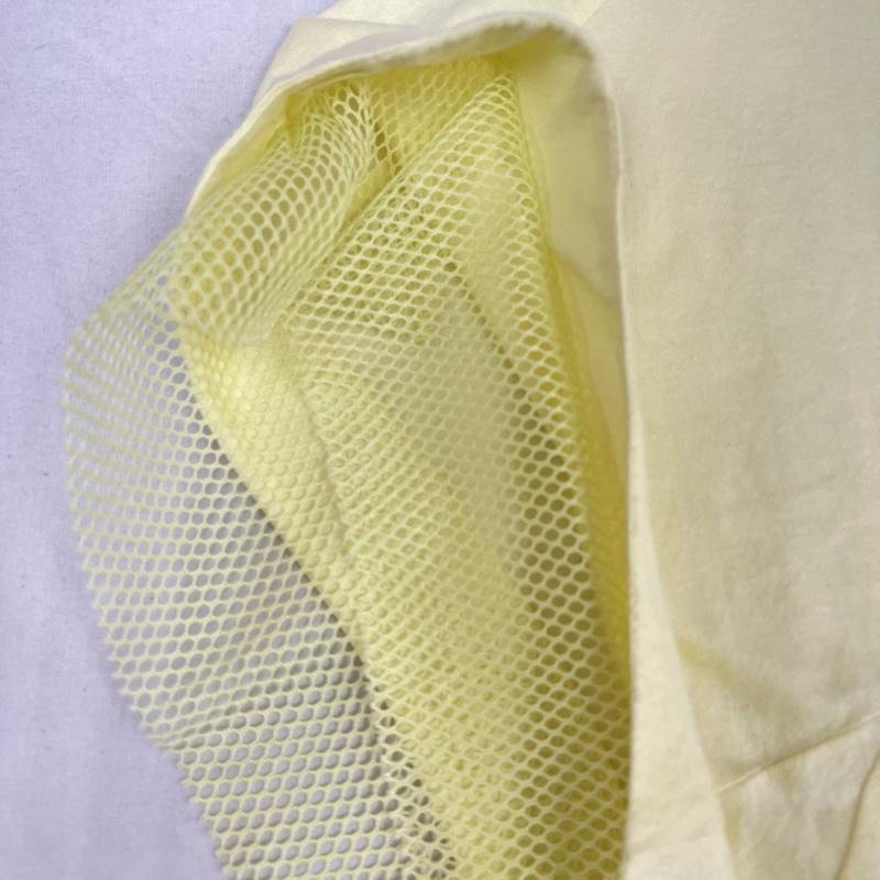 トーガ プルラ TOGA PULLA カットソー 半袖 異素材 メッシュ ドッキング ショート スリーブ Tシャツ tp51-jk253 38 黄 / イエロー / yellow レディース USED 古着 中古 50165256
