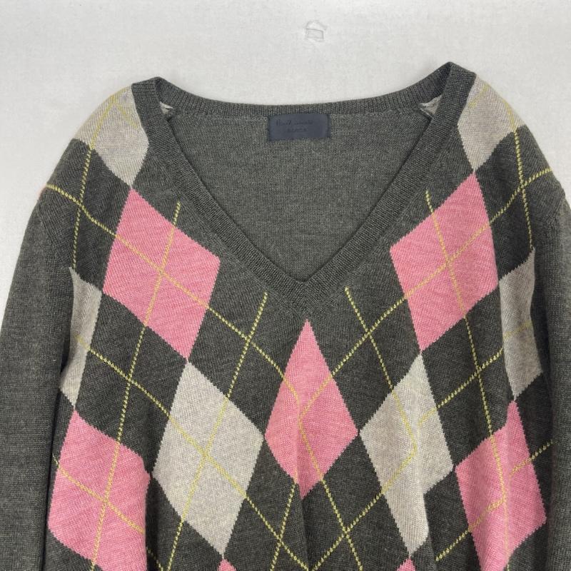 ポールスミス Paul Smith ニット、セーター 長袖 アーガイル柄 クラシック Vネック 長袖 ニット セーター M マルチカラー / マルチカラー / multicolor レディース USED 古着 中古 50165261