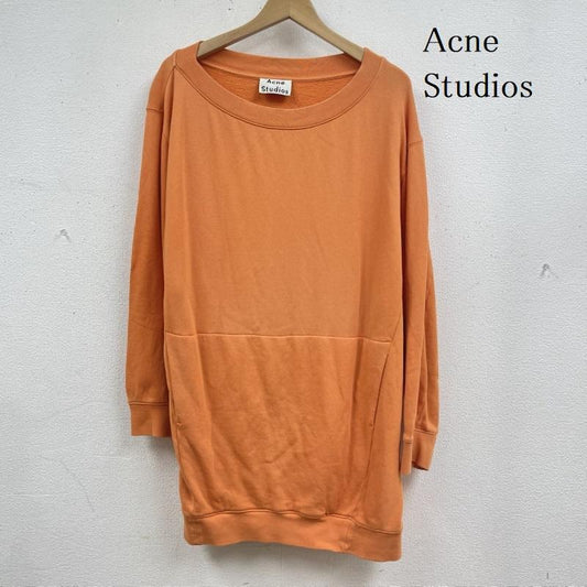 アクネストゥディオズ Acne Studios トレーナー 長袖 ポルトガル製 ボートネック 大判 ロング スウェット チュニック ワンピース XS 橙 / オレンジ / orange レディース USED 古着 中古 50165263