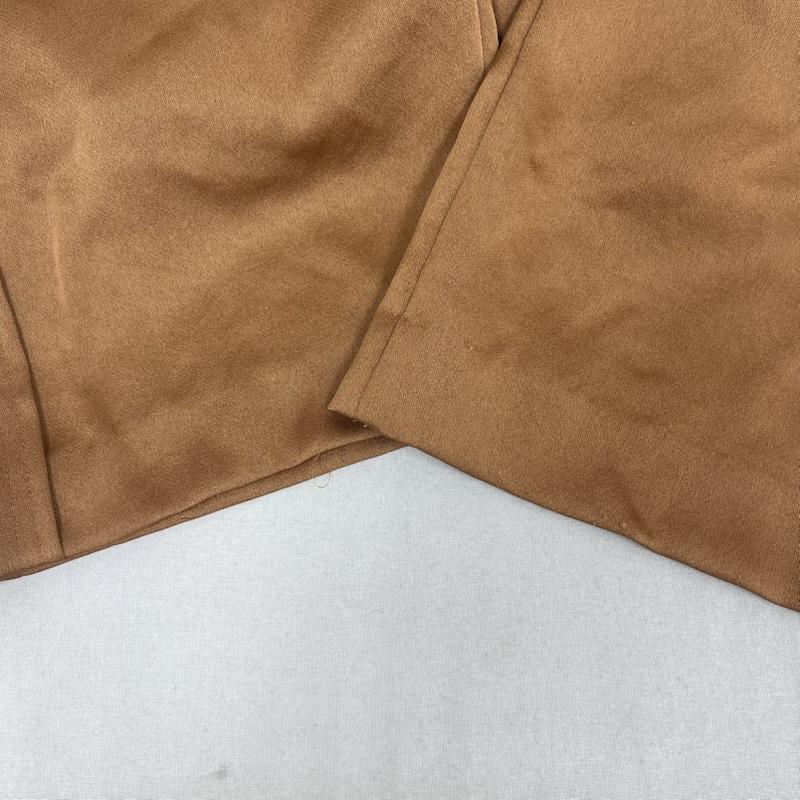 ロク ビューティアンドユース 6BEAUTY&YOUTH パンツ スラックス 日本製 SATIN PANTS サテン パンツ スラックス 228614-299-0179 38 茶 / ブラウン / brown レディース USED 古着 中古 50165265