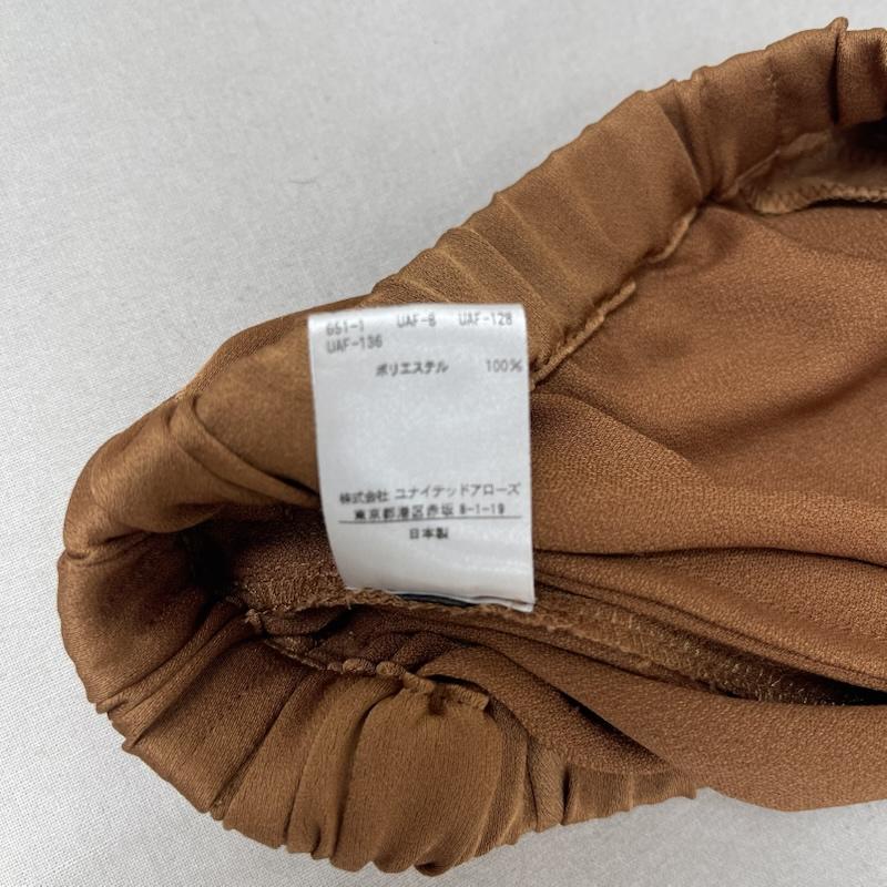 ロク ビューティアンドユース 6BEAUTY&YOUTH パンツ スラックス 日本製 SATIN PANTS サテン パンツ スラックス 228614-299-0179 38 茶 / ブラウン / brown レディース USED 古着 中古 50165265