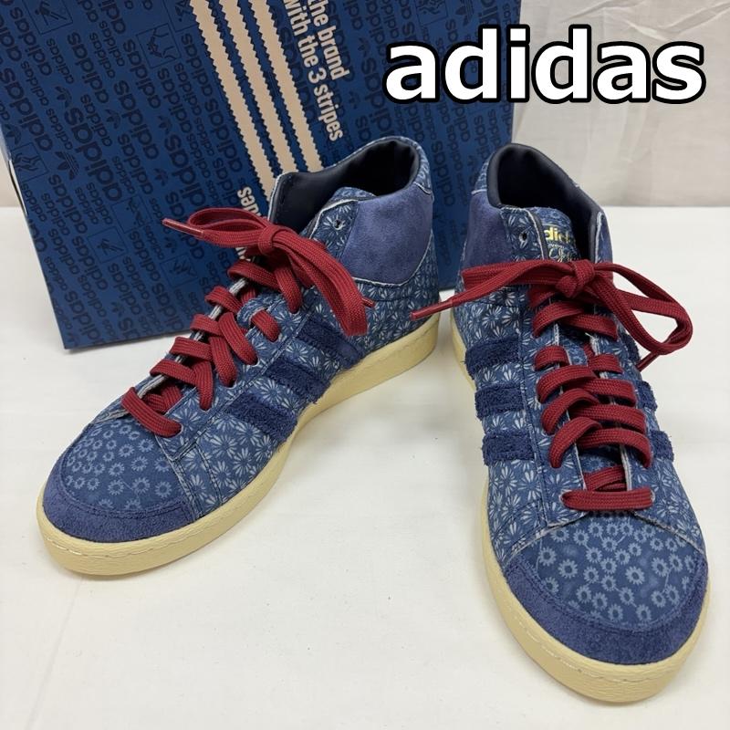 アディダス adidas スニーカー スニーカー JS0813 スエードアッパー マルチ ジャバー ハイカット スニーカー 26.5cm 紺 / ネイビー / navy メンズ USED 古着 中古 50165270