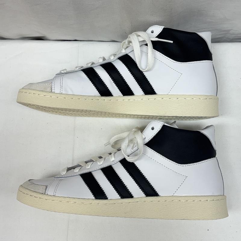 アディダス adidas スニーカー スニーカー JI3445 レザー ジャバー ハイカット スニーカー 26.5cm 白 / ホワイト / white X 黒 / ブラック / black メンズ USED 古着 中古 50165271