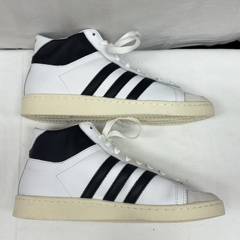 アディダス adidas スニーカー スニーカー JI3445 レザー ジャバー ハイカット スニーカー 26.5cm 白 / ホワイト / white X 黒 / ブラック / black メンズ USED 古着 中古 50165271