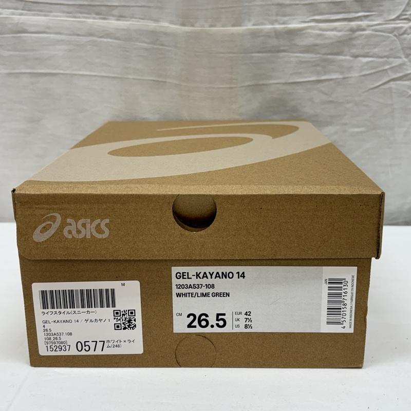 アシックス ASICS スニーカー スニーカー 1203A537 GEL-KAYANO 14 ゲルカヤノ ローカット スニーカー 26.5cm メンズ USED 古着 中古 50165272