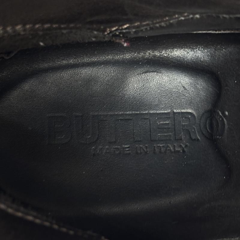 ブッテロ BUTTERO ブーツ ショートブーツ B825USGBI10 イタリア製 サイドジップ スエード レザー ブーツ プレーントゥ - メンズ USED 古着 中古 50165273