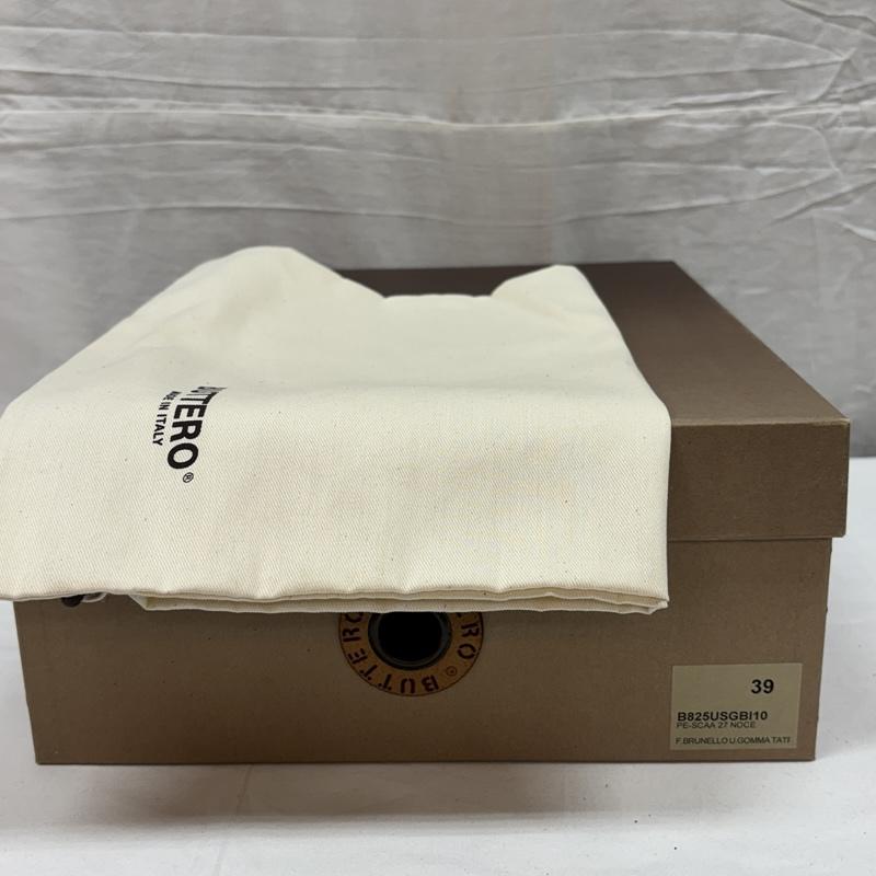 ブッテロ BUTTERO ブーツ ショートブーツ B825USGBI10 イタリア製 サイドジップ スエード レザー ブーツ プレーントゥ - メンズ USED 古着 中古 50165273