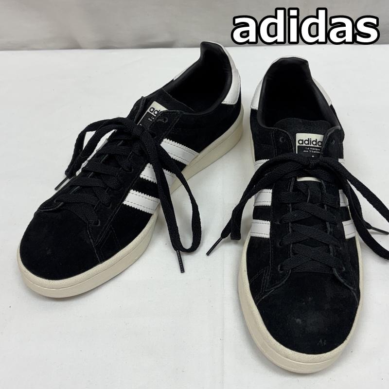 アディダス adidas スニーカー スニーカー BZ0084 CAMPUS キャンパス スエードレザー ローカット スニーカー 24.5cm 白 / ホワイト / white X 黒 / ブラック / black メンズ USED 古着 中古 50165282