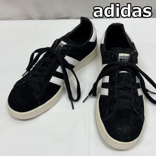 アディダス adidas スニーカー スニーカー BZ0084 CAMPUS キャンパス スエードレザー ローカット スニーカー 24.5cm 白 / ホワイト / white X 黒 / ブラック / black メンズ USED 古着 中古 50165282