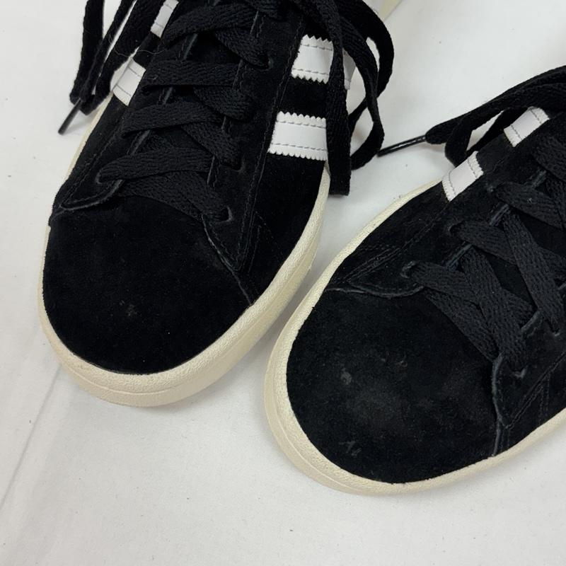 アディダス adidas スニーカー スニーカー BZ0084 CAMPUS キャンパス スエードレザー ローカット スニーカー 24.5cm 白 / ホワイト / white X 黒 / ブラック / black メンズ USED 古着 中古 50165282