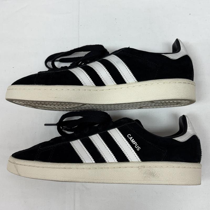 アディダス adidas スニーカー スニーカー BZ0084 CAMPUS キャンパス スエードレザー ローカット スニーカー 24.5cm 白 / ホワイト / white X 黒 / ブラック / black メンズ USED 古着 中古 50165282