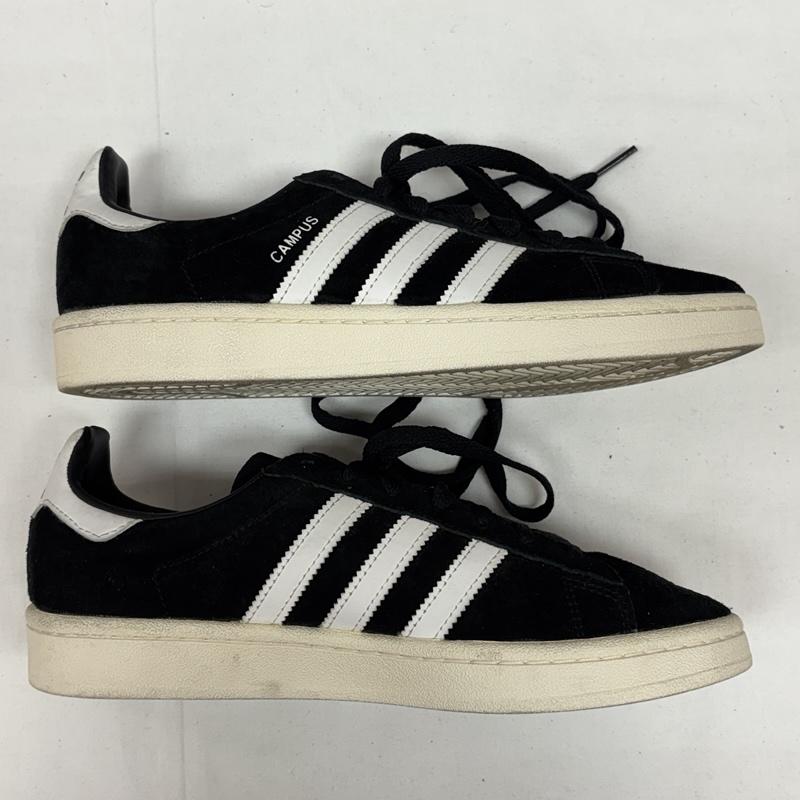 アディダス adidas スニーカー スニーカー BZ0084 CAMPUS キャンパス スエードレザー ローカット スニーカー 24.5cm 白 / ホワイト / white X 黒 / ブラック / black メンズ USED 古着 中古 50165282