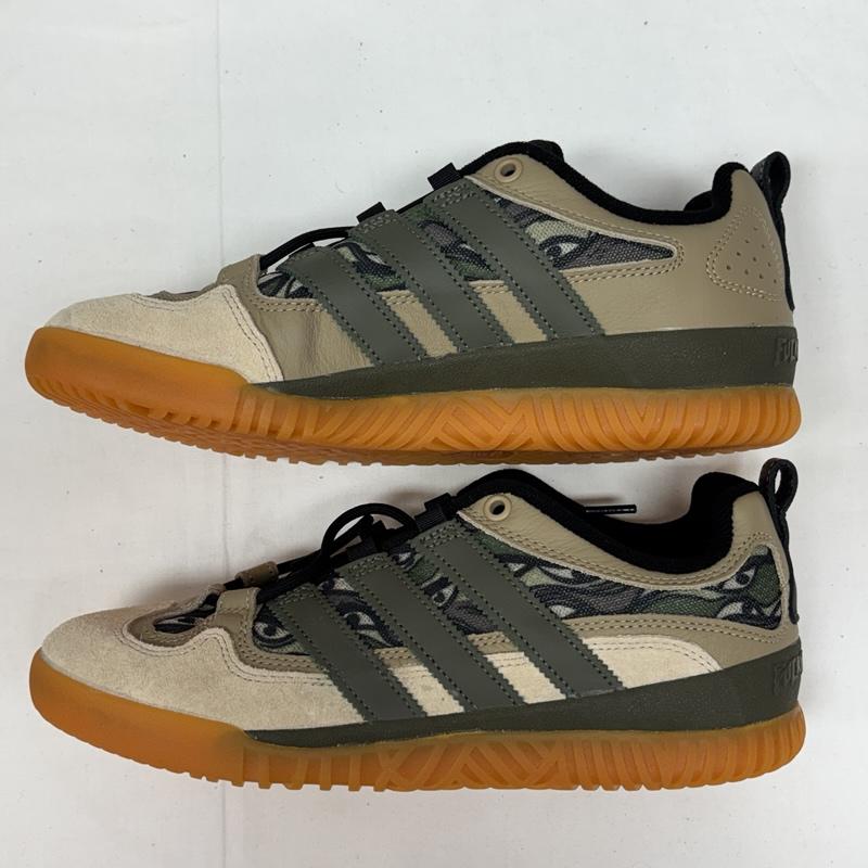 ファッキンオーサム FUCKING AWESOME スニーカー スニーカー adidas アディダス コラボ GX6880 エクスペリメント 1 ローカット スニーカー ダストサンド/ベースグリーン/ヘンプ 27.0cm メンズ USED 古着 中古 50165283