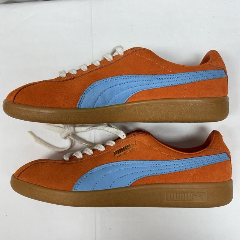 プーマ PUMA スニーカー スニーカー 374566-01 Bluebird Amsterdam ブルーバード ローカット スニーカー 27.0cm 橙 / オレンジ / orange X 水色 / ライトブルー / メンズ USED 古着 中古 50165285