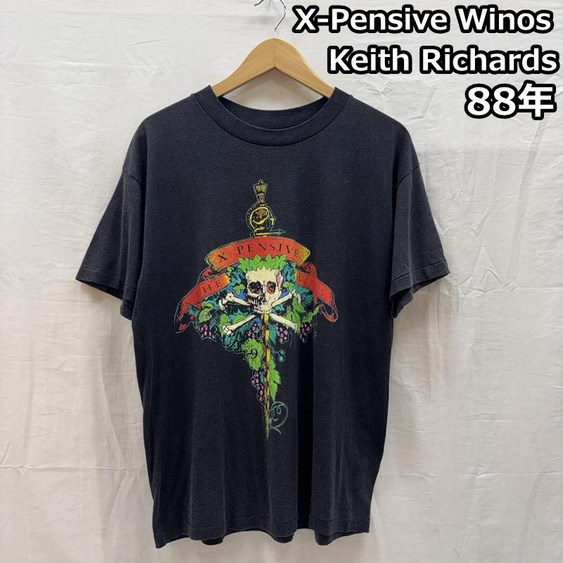 ヴィンテージ VINTAGE Tシャツ 半袖 X PENSIVE THE WINOS KEITH 88年 BROCKUM ボディ バンド Tシャツ 80s 80年代 L メンズ USED 古着 中古 50165286