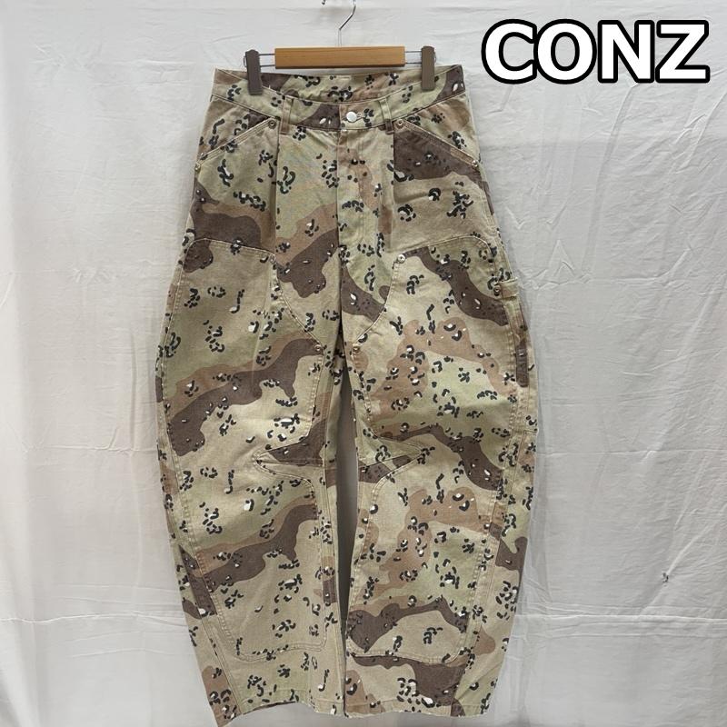 古着 USED ボトムス ボトムス CONZ コンズ カモフラ 迷彩 ダック ダブルニー カーブレッグ バナナ パンツ 305540017 1 メンズ USED 古着 中古 50165291