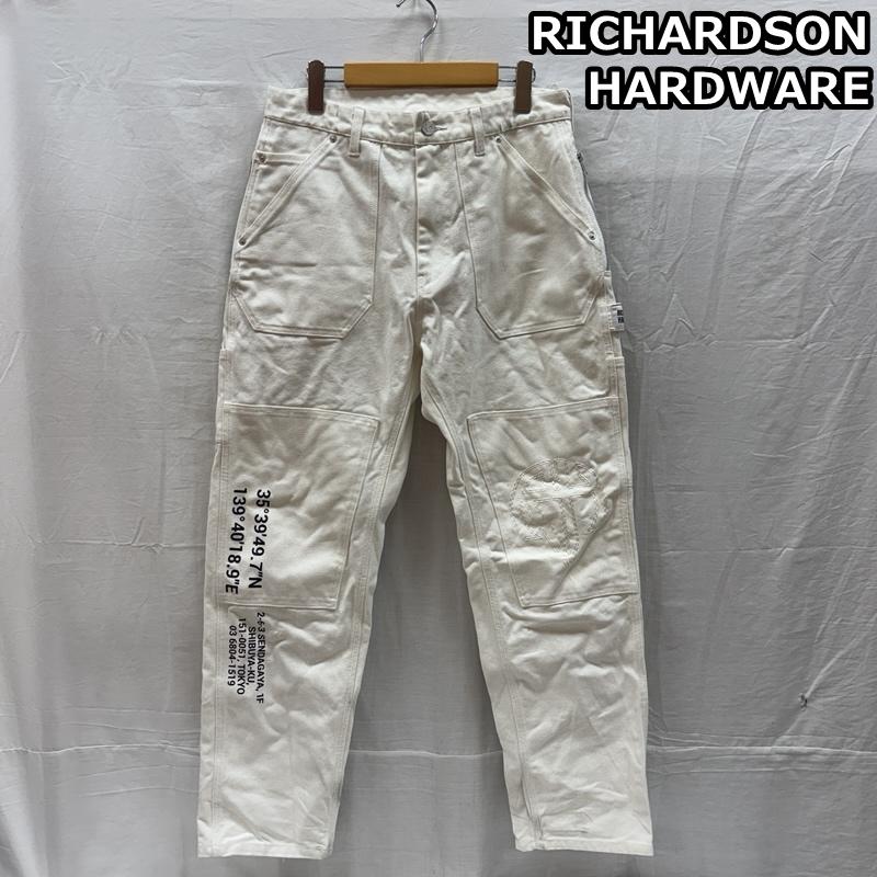 古着 USED ボトムス ボトムス RICHARDSON HARDWARE リチャードソン ハードウェア ダブルニー ワーク パンツ S 白 / ホワイト / white メンズ USED 古着 中古 50165292