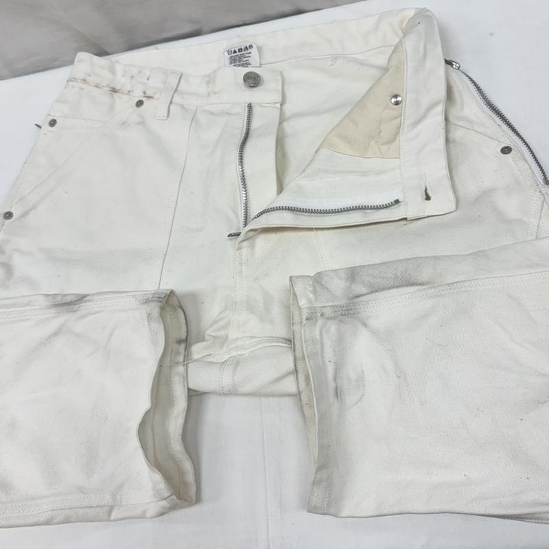 古着 USED ボトムス ボトムス RICHARDSON HARDWARE リチャードソン ハードウェア ダブルニー ワーク パンツ S 白 / ホワイト / white メンズ USED 古着 中古 50165292