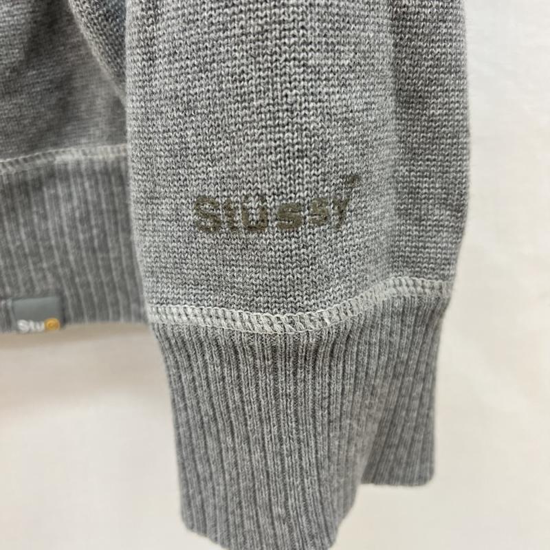 ステューシー STUSSY パーカー 長袖 90s OLD フルジップ コットンニット パーカー XL 灰 / グレー / gray メンズ USED 古着 中古 50165295