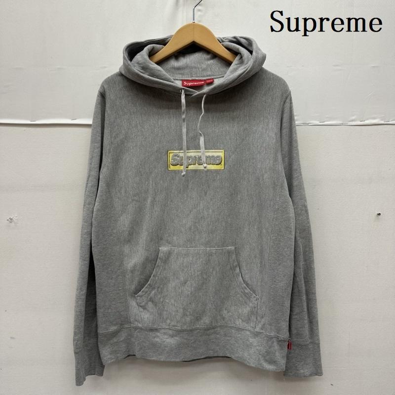 シュプリーム Supreme パーカー 長袖 13SS Bling Box Logo Hooded Sweatshirt ロゴ プリント パーカー S 灰 / グレー / gray メンズ USED 古着 中古 50165302