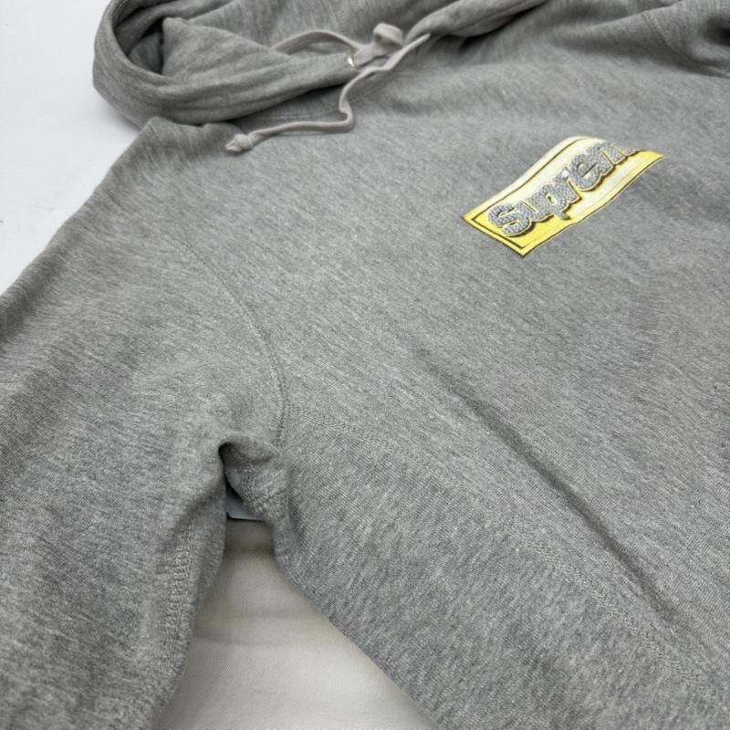 シュプリーム Supreme パーカー 長袖 13SS Bling Box Logo Hooded Sweatshirt ロゴ プリント パーカー S 灰 / グレー / gray メンズ USED 古着 中古 50165302