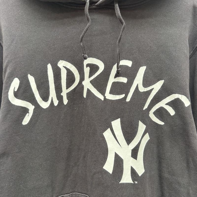 シュプリーム Supreme パーカー 長袖 15SS 47 Brand New York Yankees Hooded Sweatshirt プリント パーカー M 黒 / ブラック / black メンズ USED 古着 中古 50165305