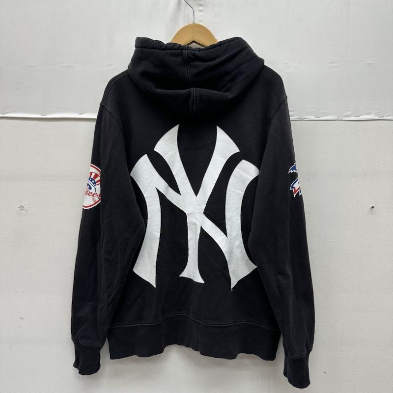 シュプリーム Supreme パーカー 長袖 15SS 47 Brand New York Yankees Hooded Sweatshirt プリント パーカー M 黒 / ブラック / black メンズ USED 古着 中古 50165305
