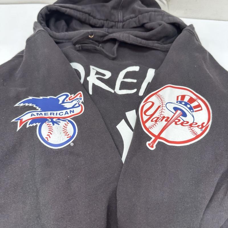 シュプリーム Supreme パーカー 長袖 15SS 47 Brand New York Yankees Hooded Sweatshirt プリント パーカー M 黒 / ブラック / black メンズ USED 古着 中古 50165305