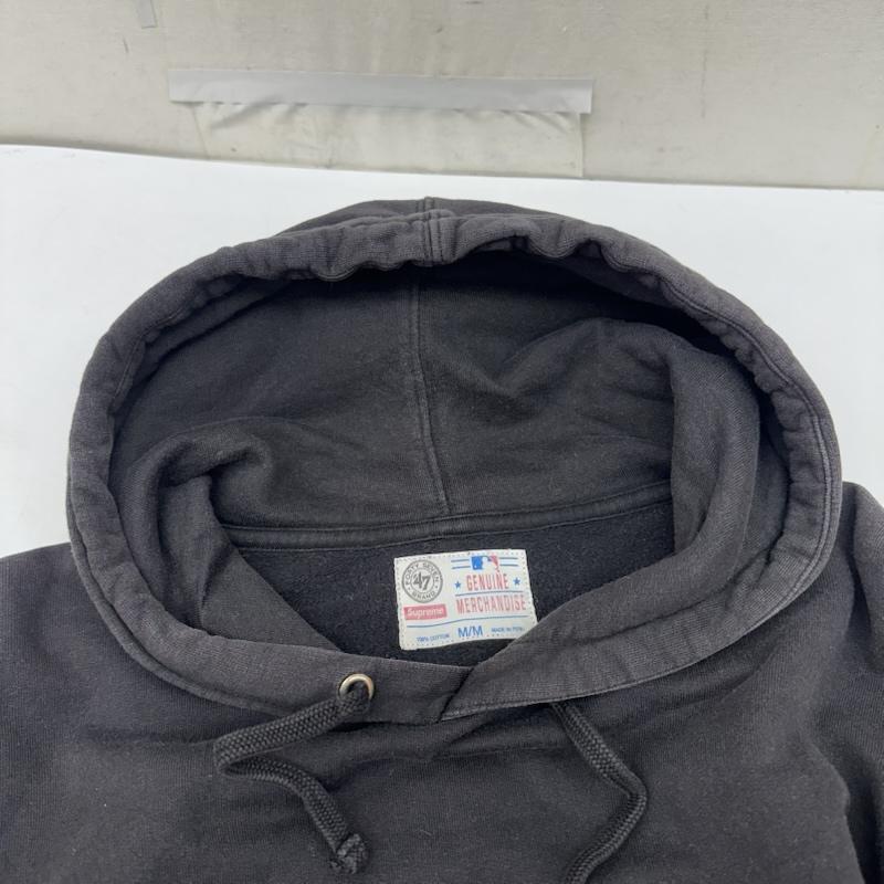 シュプリーム Supreme パーカー 長袖 15SS 47 Brand New York Yankees Hooded Sweatshirt プリント パーカー M 黒 / ブラック / black メンズ USED 古着 中古 50165305