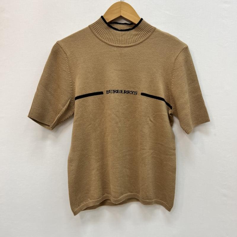 バーバリーズ BURBERRYS ニット、セーター 半袖 ロゴ 半袖ニット M ベージュ / ベージュ / beige レディース USED 古着 中古 50165308