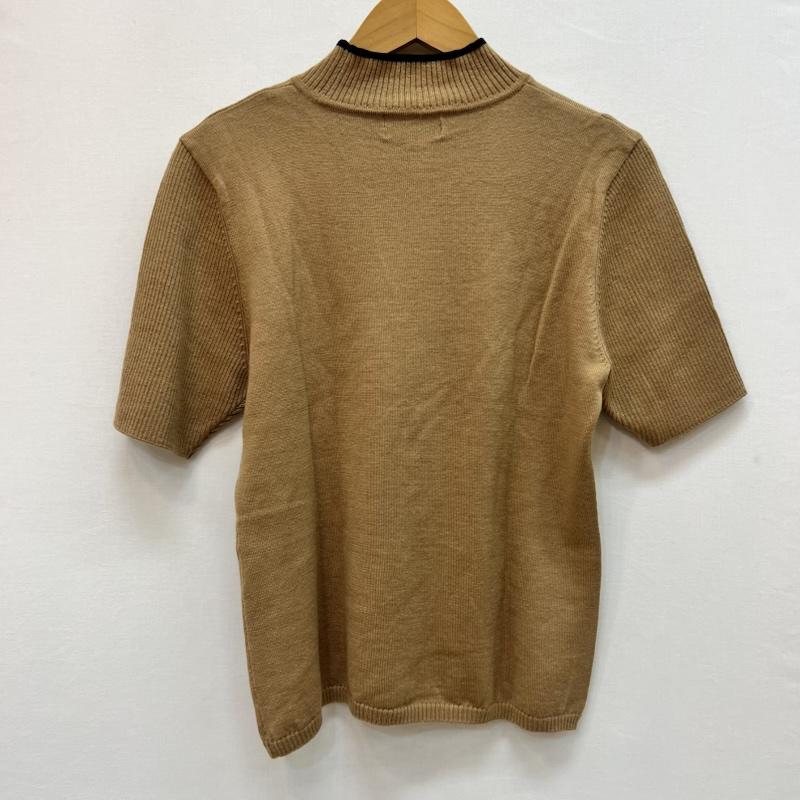 バーバリーズ BURBERRYS ニット、セーター 半袖 ロゴ 半袖ニット M ベージュ / ベージュ / beige レディース USED 古着 中古 50165308