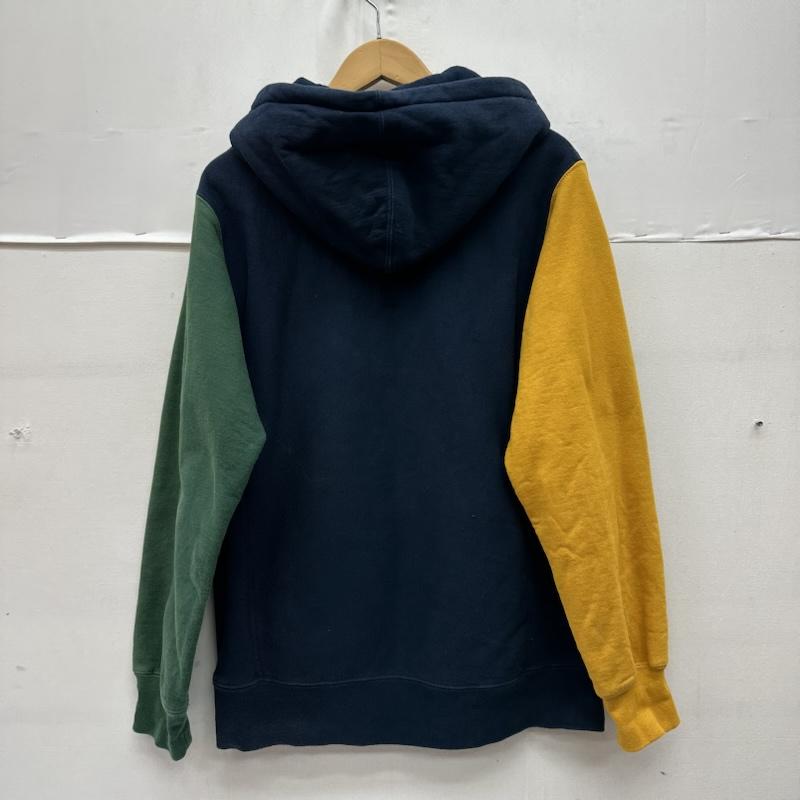 シュプリーム Supreme パーカー 長袖 16AW Color Blocked Arc Logo Hooded Sweatshirt クレイジー パターン アーチ ロゴ パーカー M 紺 / ネイビー / navy X 緑 / グリーン / green X 黄 / イエロー / yellow メンズ USED 古着 中古 50165309