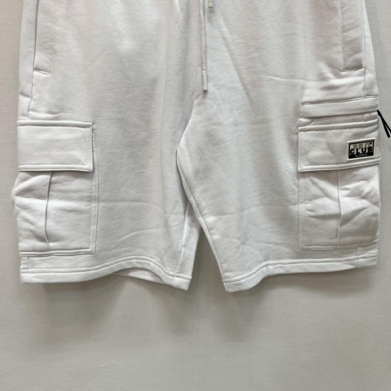 エクストララージ XLARGE パンツ ショートパンツ ×PROCLUB プロクラブコラボ スウェット カーゴショーツ M 白 / ホワイト / white メンズ USED 古着 中古 50165311
