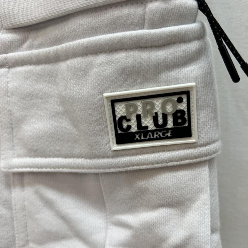 エクストララージ XLARGE パンツ ショートパンツ ×PROCLUB プロクラブコラボ スウェット カーゴショーツ M 白 / ホワイト / white メンズ USED 古着 中古 50165311