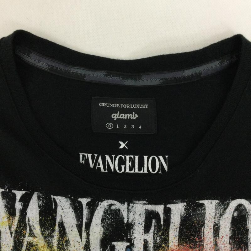 グラム glamb Tシャツ 半袖 glamb  EVANGELION アスカ Tシャツ 0 プリント 黒 / ブラック / black メンズ USED 古着 中古 50165313