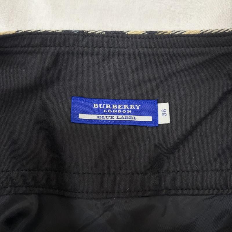 バーバリーロンドン Burberry London スカート ミニスカート サイド付きラップ風スカート 巻きスカート FX522-101 チェック 38 チェック 水色 / ライトブルー / X 青 / ブルー / blue レディース USED 古着 中古 50165324