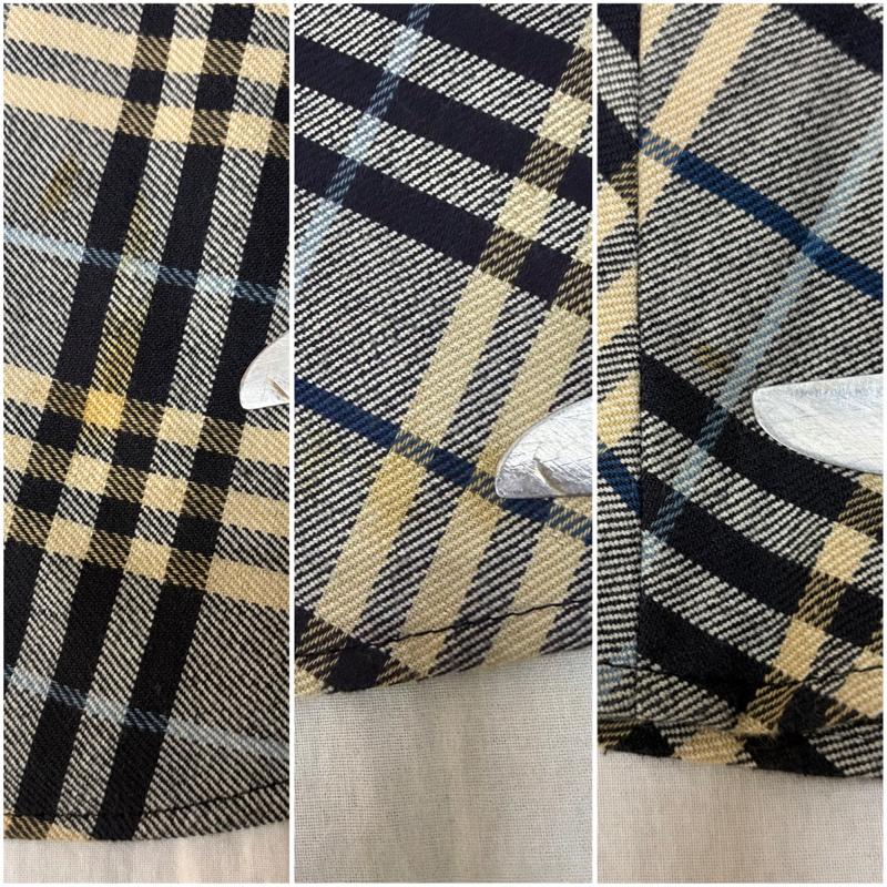 バーバリーロンドン Burberry London スカート ミニスカート サイド付きラップ風スカート 巻きスカート FX522-101 チェック 38 チェック 水色 / ライトブルー / X 青 / ブルー / blue レディース USED 古着 中古 50165324