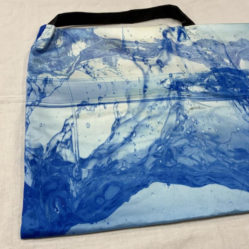 カワカワ Kawa-Kawa トートバッグ トートバッグ 水流柄 レザー ハンドル 大判 トートバッグ ジップ スナップ - レディース USED 古着 中古 50165325