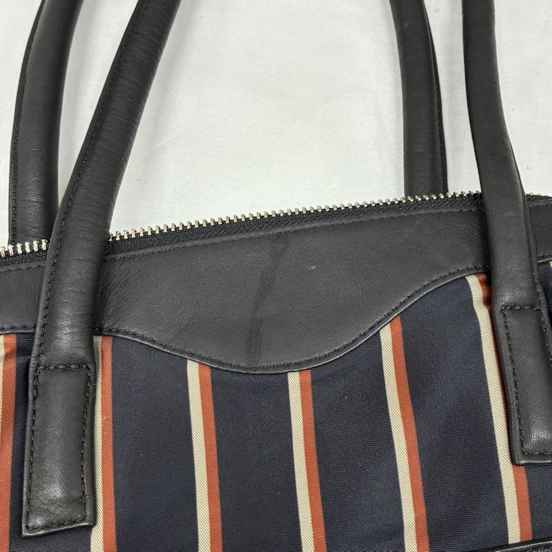 カワカワ Kawa-Kawa ボストンバッグ ボストンバッグ ストライプ レザー WET 切替 ボストンバッグ - レディース USED 古着 中古 50165332