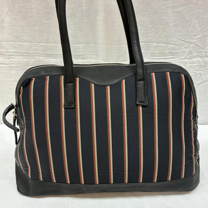 カワカワ Kawa-Kawa ボストンバッグ ボストンバッグ ストライプ レザー WET 切替 ボストンバッグ - レディース USED 古着 中古 50165332