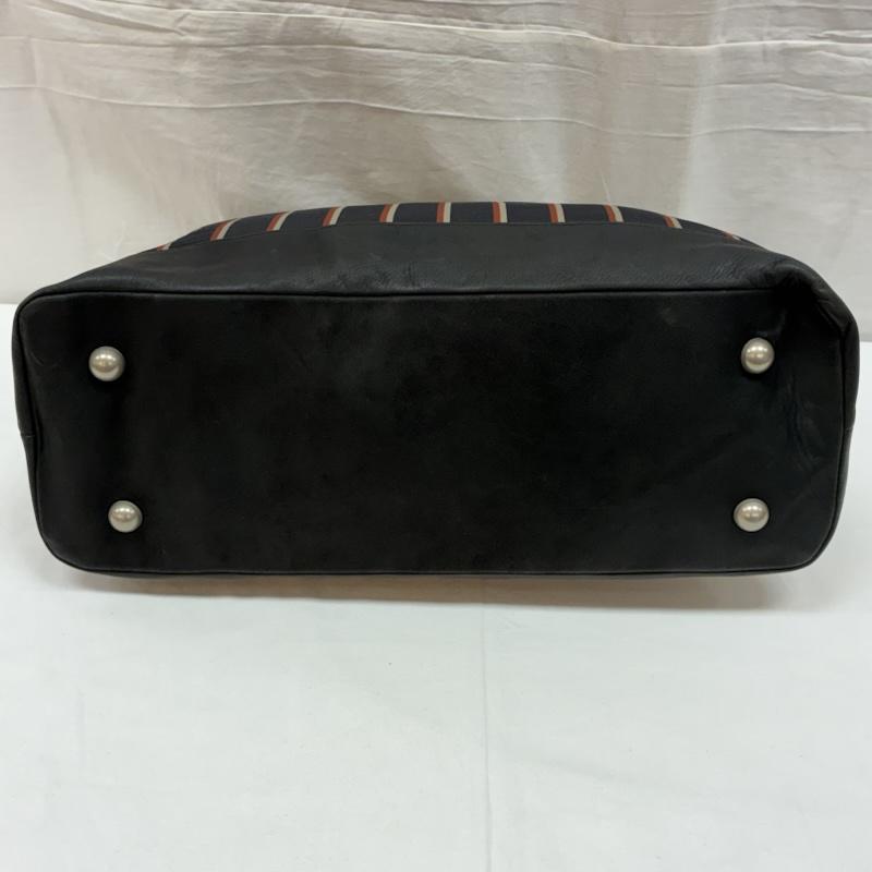 カワカワ Kawa-Kawa ボストンバッグ ボストンバッグ ストライプ レザー WET 切替 ボストンバッグ - レディース USED 古着 中古 50165332