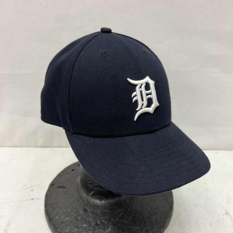 ニューエラ NEW ERA 帽子 キャップ MLBデトロイトタイガース 59FIFTY 7 1/2 59.6cm - 紺 / ネイビー / navy メンズ USED 古着 中古 50165334