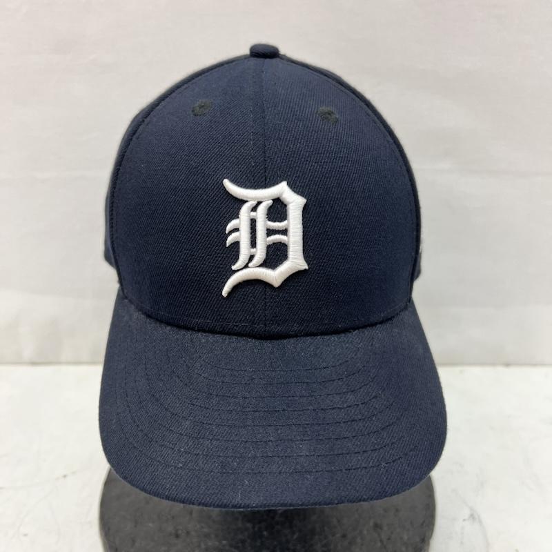 ニューエラ NEW ERA 帽子 キャップ MLBデトロイトタイガース 59FIFTY 7 1/2 59.6cm - 紺 / ネイビー / navy メンズ USED 古着 中古 50165334