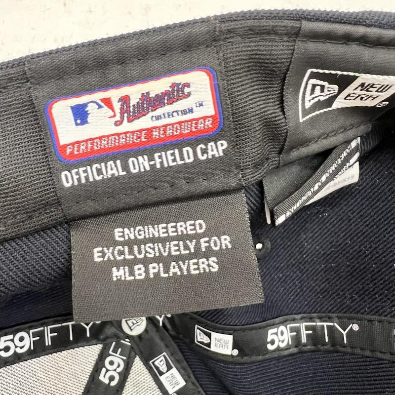 ニューエラ NEW ERA 帽子 キャップ MLBデトロイトタイガース 59FIFTY 7 1/2 59.6cm - 紺 / ネイビー / navy メンズ USED 古着 中古 50165334