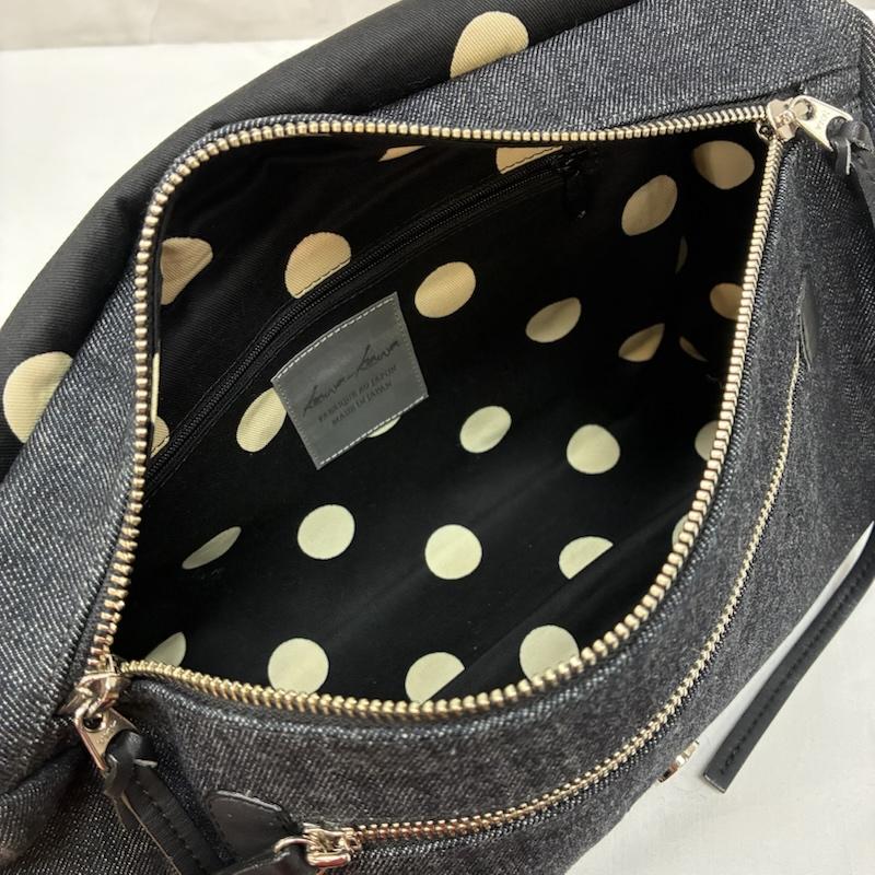 カワカワ Kawa-Kawa ショルダーバッグ ショルダーバッグ ear PAPILLONNER ジンバブエコットン デニム ショルダーバッグ ドット - レディース USED 古着 中古 50165336