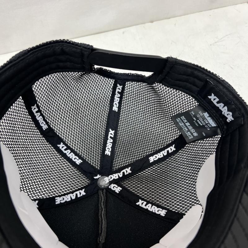 エクストララージ XLARGE 帽子 キャップ ×DexFilmz FAUX LEATHER MESH CAP デックスフィルムズ - 黒 / ブラック / black メンズ USED 古着 中古 50165337