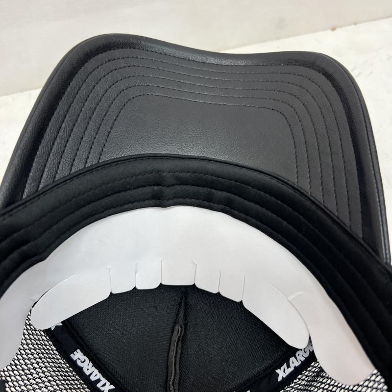 エクストララージ XLARGE 帽子 キャップ ×DexFilmz FAUX LEATHER MESH CAP デックスフィルムズ - 黒 / ブラック / black メンズ USED 古着 中古 50165337
